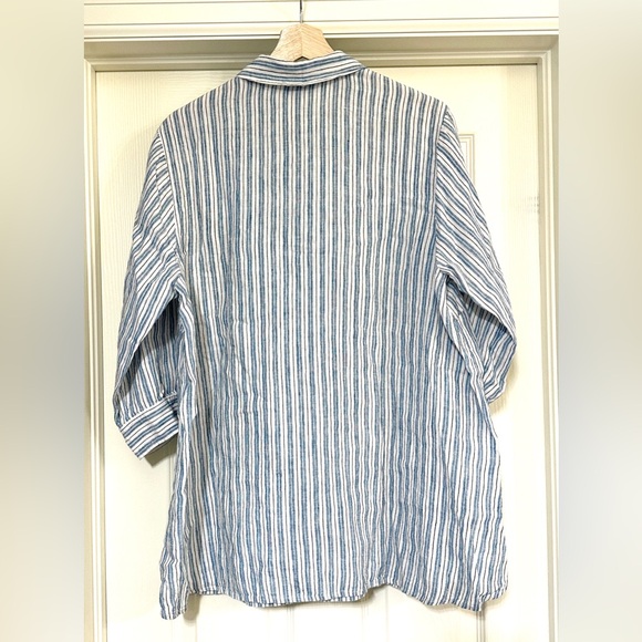 J. Jill Love Linen tiered blouse - Picture 4 of 9